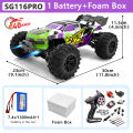ZLL SG116 MAX RC Car 80KM/H High Speed Off-Road Drift Car Brushless 4WD Professional Racing Cars Remote Control Car for Adults. 