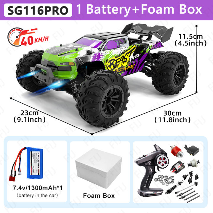ZLL SG116 MAX RC Car 80KM/H High Speed Off-Road Drift Car Brushless 4WD Professional Racing Cars Remote Control Car for Adults