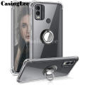 For Nokia C22 Case Soft Clear Transparent Protector Shockproof Car Holder Ring Back Cover Casing hp Nokia C22 Phone case. 