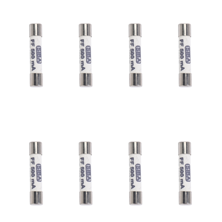 TWEXQNY 8X 1000V 500MA 6.3 x 32mm White Ceramic Fuse for Multimeter