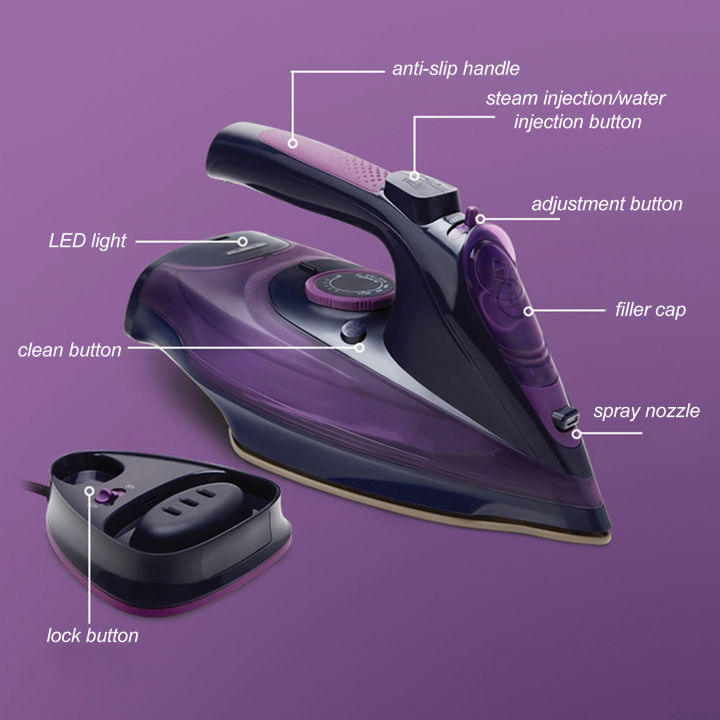 Migeet%20Cordless%20Iron,Steam%20Iron%202400W,Lightweight%20Portable%20Steam-Dry%20Iron%20for%20Clothes,Non-Stick%20Soleplate%20Home%20Steam%20Iron,Anti-drip%20Iron,Steam%20Control%20System,360mL%20Water%20Tank(EU%20Plug)%20-%20Image%206