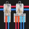 Wire Quick Connector T-Type Free Type Branch Splice terminal Press type LED Lamp wiring terminals With Fixing Hole. 