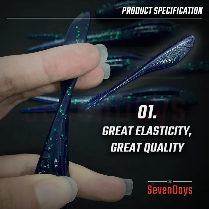 %5B5PCS%5D%20Minilodon%20Soft%20Plastic%2012cm/10g%20Split%20Tail%20Fishing%20Pancing%20Skipping%20Lure%20Toman%20Haruan%20Casting%20Silencer%20Zman%20-%20Image%202