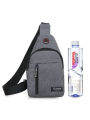 Men's Chest Bag New Fashion Korean-Style Casual Sports Water-Proof Shoulder Crossbody Bag Cross Body Chest Bag for Men. 