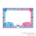 Chicinlife Boy Or Girl Photo Booth Frame Prop Birthday Party Baby Shower Photobooth Props Gender Reveal Decoration. 