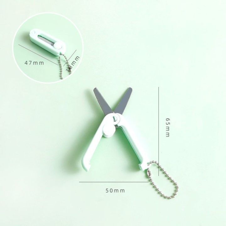 Mini Paper Scissors Mini Portable Folding Scissors Morandi Simple Paper-Cutting Art Tool ...