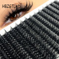60D/80D Mink Eyelashes 100/280 Clusters Eyelash Extension Natural Individual False Lashes Russian Volume Lash Makeup Cilia Cili. 