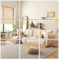 10Pcs Mirror Sheets, Self Adhesive Non Glass Mirror, 12 x 12 Inch Ultra-thin Flexible Mirror Sheets, for Home Bedroom. 