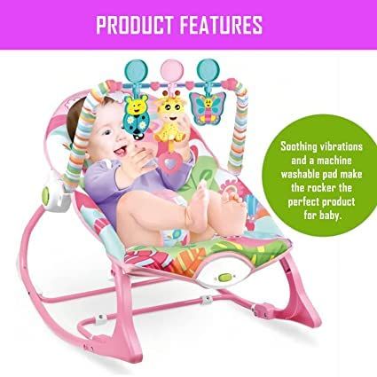 ibaby Cartoon Deluxe Bouncer Infant To Toddler Rocker |Baby