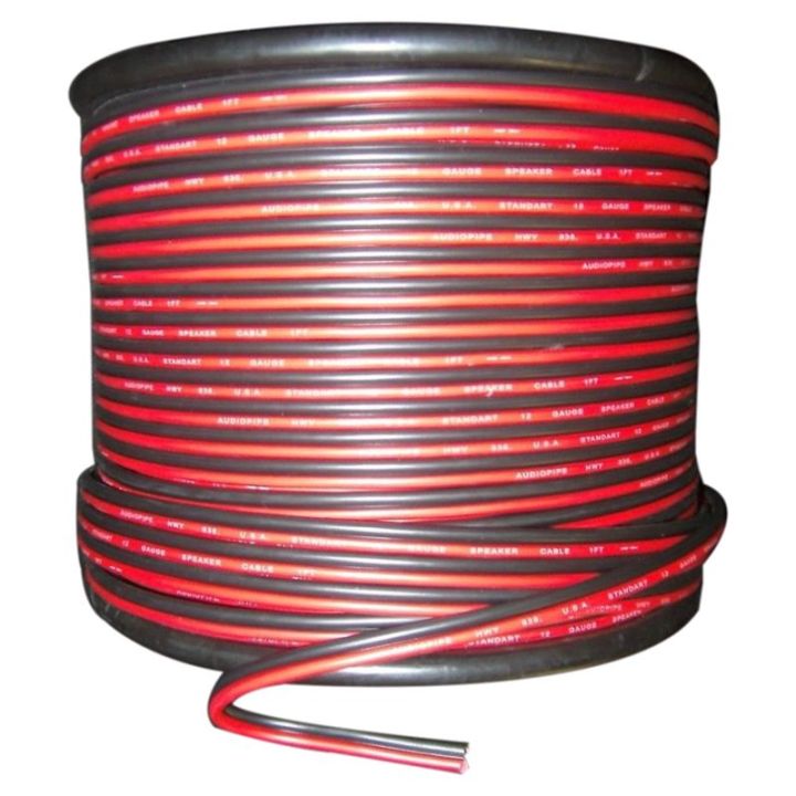 20 GAUGE PER 3 METER RED BLACK ZIP WIRE AWG CABLE POWER GROUND STRANDED COPPER CAR