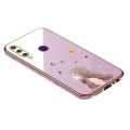 Hontinga for Huawei Y6P Back Cover Luxury 6D Plating Sunshine Girl Side Pattern Case Soft Silicone Square Phone Cases. 