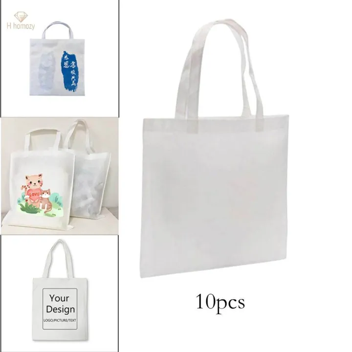 10%20Pieces%20White%20Reusable%20Sublimation%20Blank%20Shopping%20Bag%20Personalised%20Beach%20Tote%20Bag%20for%20DIY%20-%20Image%208