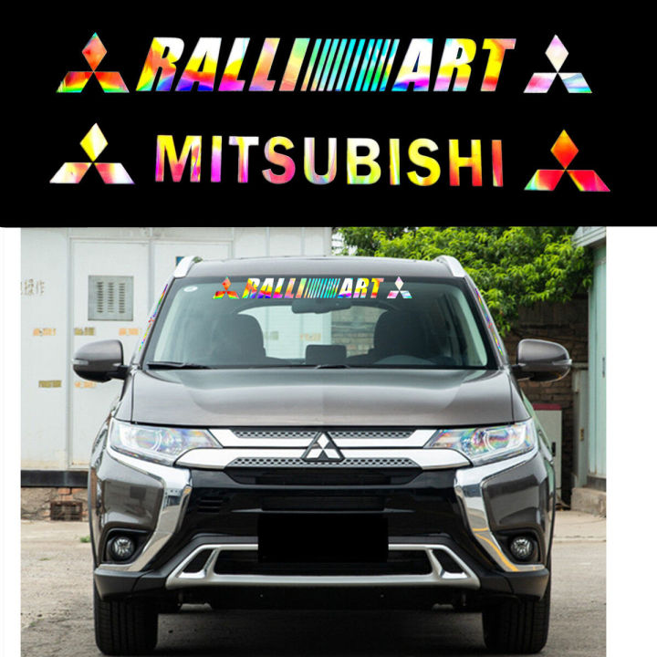Mitsubishi%20Windshield%20Stickers%20Laser%20Waterproof%20Rainbow%20Front%20Rear%20Windscreen%20Windshield%20Window%20Sticker%20-%20Image%203