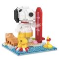 Nano Blocks Snoopy Small Scene Lego Building Blocks Cartoon Creative Assemble DIY model Room decoration Toys Gifts. 