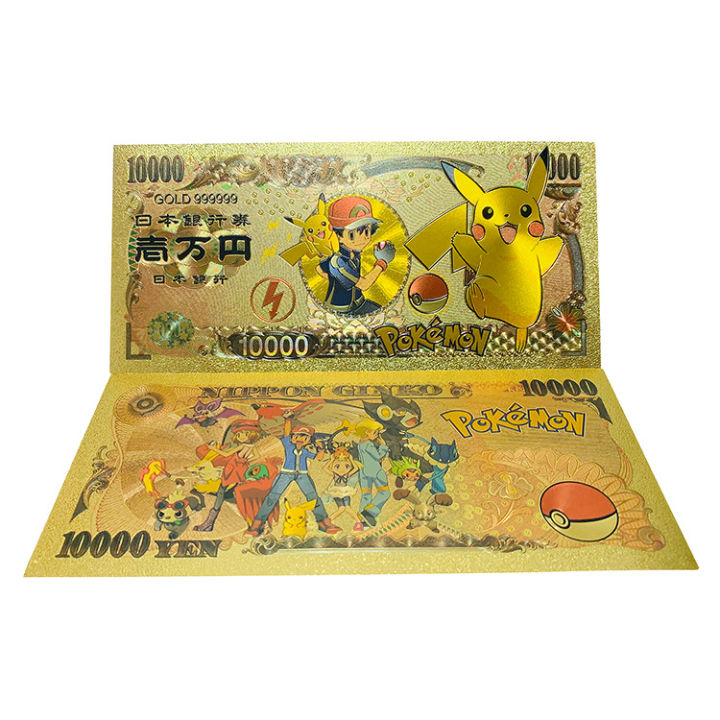 【New Arrivals】【New Arrivals】New Hot 10Pcs Pokemon Cards Pikachu Gold ...