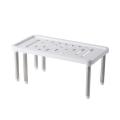 Designer Cabinet Shelf Multifunctional Expandable PP Stackable Counter Storage Shelf Kitchen Accessories. 