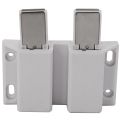 Stainless Steel Glass Door Pivot Hinge Double Head Magnetic Catch Set for 5-8Mm Glass Door. 