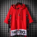 Summer Short Sleeve Men's Trendy Korean Style ins Trendy Red T T-shirt Loose Clothes Men's Top Summer Summer T-shirt. 