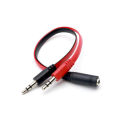 3.5mm Audio Y Splitter Cable 3.5mm AUX female to 2x3.5mm Male Headset Mic Stereo Y Splitter Cable. 