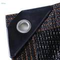 Shade Cloth with Reinforced Grommets Sunblock Mesh Durable Shading with 6 Lines Edges Shade Net for Greenhouse, Balcony, Yard , 4mx5m. 