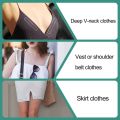 Fearless Tape Anti-Exposure Adhesive Sticker Strip Women Clear Tape for Clothes Dress Body Skin Adhesive Sticker Body Skin Anti-Exposure Stickers Transparent Double Sided Tape. 