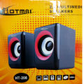 HT208 Heavy Bass Multimedia Speaker with Surround Subwoofer Laptop Speaker & Desktop Speaker. 