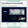 Machenike K500 Mechanical Keyboard Gaming Keyboard Wired Keyboard Hot Swappable 94 Keys RGB Light Mac Windows. 