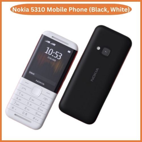Nokia 5310 Mobile Phone (Black, White), Nokia 5310 4G Feature Phone, Android Mobile Phones 5310 Dual Card Cell Phone, Nokia 5310 Dual SIM Keypad Phone with MP3 Player, Wireless FM Radio and Rear Camera with Flash