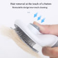 Pet Grooming Brush Self-Cleaning  Cat & Dog Brush for Shedding  One-Button Hair Release  Skin-Friendly Rounded Tips  Long & Short Hair  3 Colors. 