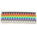 Clip-on String Cable Marker Boxed Plastic Number Number Wire Label Tube Set Color Cable Marker (150PCS KCM-1.5MM). 
