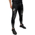 Womail Mens Skinny Stretch Denim Pants Distressed Ripped Freyed Slim Fit Jeans Trousers M300116. 