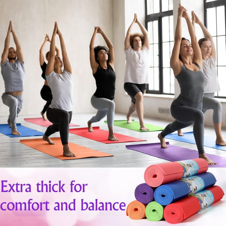 Yoga Mat 4mm - Non Slip, Washable, Moisture TLS