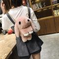 Cute Plush Rabbit Single Shoulder Bag Crossbody Bags Japanese Bunny Stuffed Rabbit Toy Children School Backpack Kids Gift Toys. 