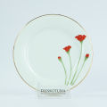 Dankotuwa Red Flower 21pcs Dinner Set. 