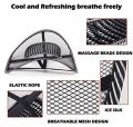 Car Seat Chair Back Massage Lumbar Support Waist Mesh Ventilate Cushion Pad Universal for Office Home Auto Accessories. 