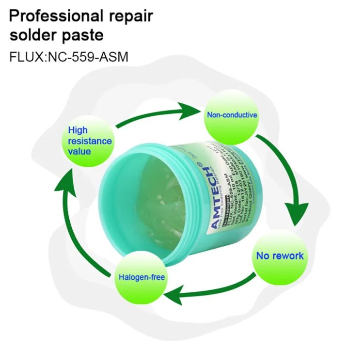 solder%20paste%20AMTECH%20NC-559-ASM%20100g%20Flux%20Lead-Free%20Solder%20Flux%20Solder%20Paste%20for%20Soldering%20Suitable%20SMT%20BGA%20Reballing%20Soldering%20Repair%20Toolshand%20tools%20-%20Image%206