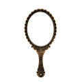Vintage Carved Handheld Vanity Mirror Makeup Mirror Salon Makeup Vanity Hand Mirror Handle Cosmetic Compact Mirror for Women. 