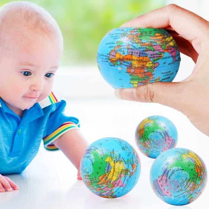1PC Stress Relief World Map Foam Ball Squeeze Globe Toy Novelty Funny Squishy Anti-stress Toys Decompression Funny Gifts for Kids