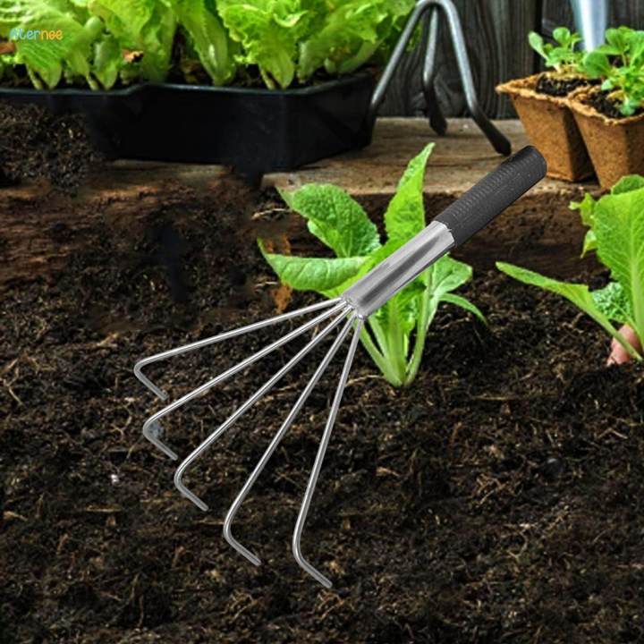 Gardening%20Hand%20Rake%20Grass%20Rake%20for%20Sweep%20Leaves%20Tilling%20Soil%20Loose%20Debris%20Handle%20length%2017cm%20-%20Image%203