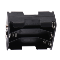 10X Double Side Spring 6 X 1.5 V AA Battery Holder Case Box Black. 
