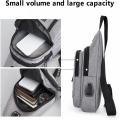 Crossbody Sling Bag, Waterproof Sling Backpack Bag with USB Charging Port, Multipurpose Shoulder Bag Travel Hiking Bag. 