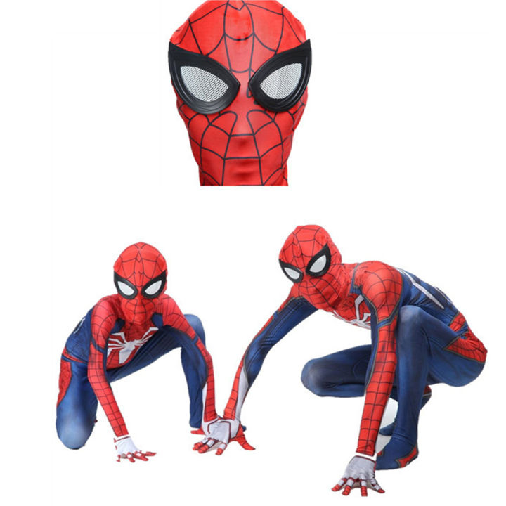 Adult%20Kid%20Long%20Sleeve%20Spiderman%20Slim%20Jumpsuit%20Halloween%20Party%20Cosplay%20Costume%20-%20Image%203