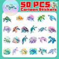 ChanxiNew 10/50pcs Blue Sea World Turtle Stickers Pack for Kid Cartoon Graffiti Decals Scrapbooking Luggage Laptop Skateboard Wall Sticker. 