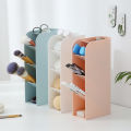 ABS material Multi-functional Simple vertical pen holder can Save up to 80% of the space on the desktop. 