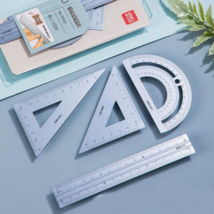 Hollow Measurement Triangle Ruler Geometry Protractor Students School ...