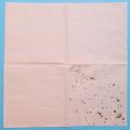 Gold Blocking Pink Marble Texture Disposable Tableware Paper Napkins. 