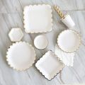 paper plates Gold White Disposable Tableware Paper Plate Straws Cup 1st Birthday Party Wedding Decor Kids Baby Shower Party SuppliesParty Tableware. 
