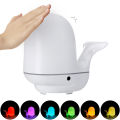 200ML Ultrasonic Aroma Diffuser Cute Whale Humidifier Tap Light Essential Oil Diffuser Humidifier Air Purifier Tapping Light Desk Light Bedside Lamp. 