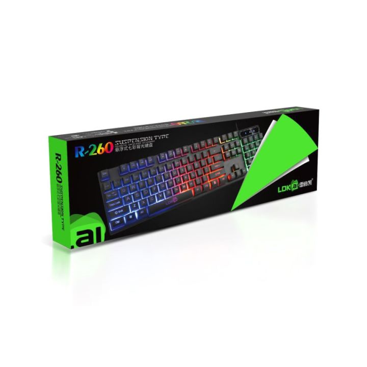 RGB%20Gaming%20Keyboard%20R260%20Suspension%207%20Colorful%20Backlight%20104%20Keys%20USB%20Wired%20Gamming%20Keyboard%20-%20Image%204