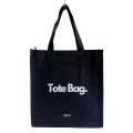 Heavy Duty Brown Eco Friendly Large Canvas Tote Bag with Zipper - 14.5 inches (L) * 3 inches (W) * 16 inches (H) - Holds up to 15kg. 
